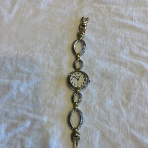 Brighton Elegant Two-Tone Women's Watch Needs Battery